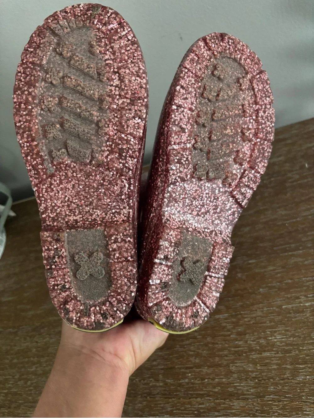 Western Chief Girls Glitter Rain Boots - Rose Pink size 1